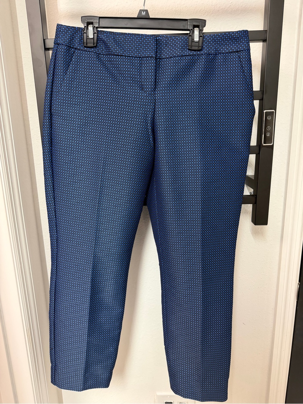 Express Women’s Blue Patterned Dress Pants